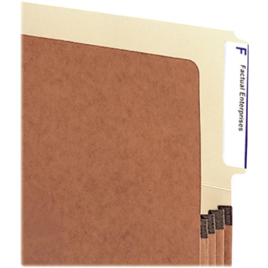 Smead Legal Recycled File Pocket - 8 1/2" x 14" - 3 1/2" Expansion - End Tab Location - Top Tab Position - Redrope - Redrope - 30% Recycled - 10 / Box. Picture 4