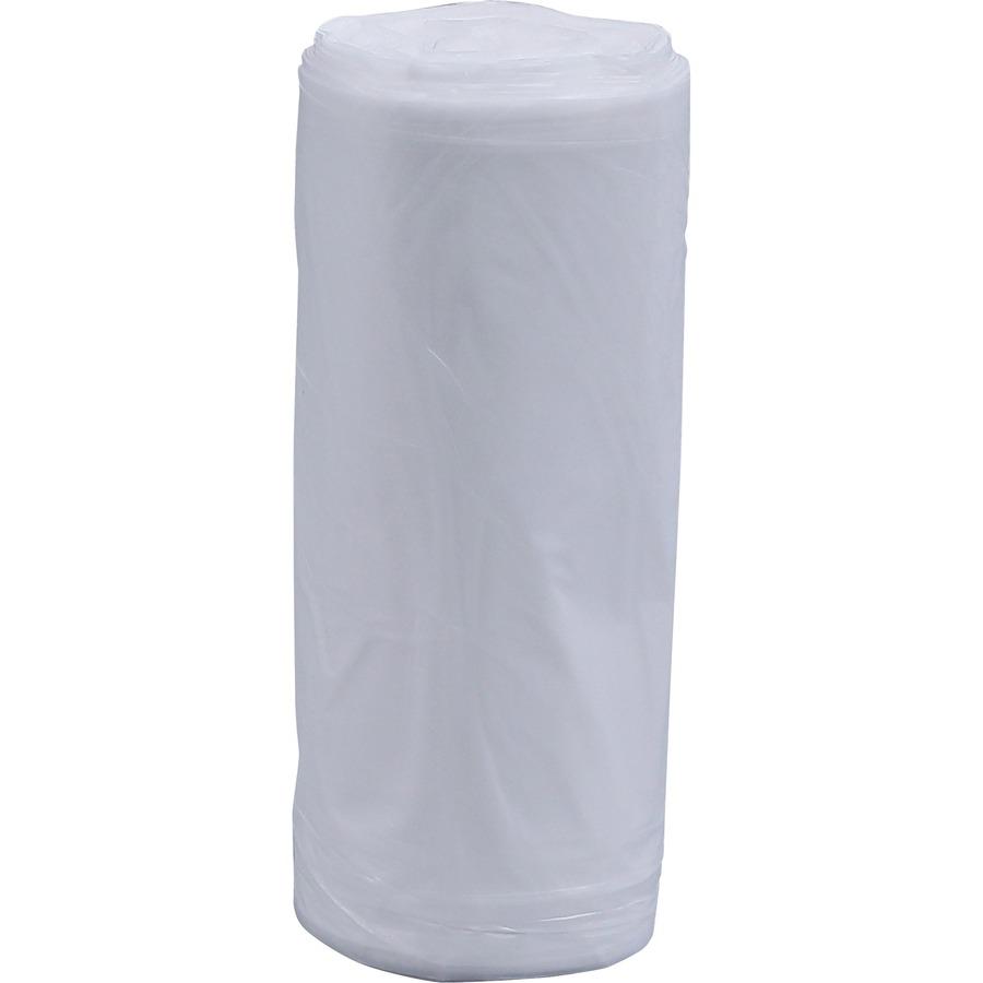 Genuine Joe Clear Trash Can Liners - Small Size - 16 gal Capacity - 24" Width x 33" Length - 0.60 mil (15 Micron) Thickness - Low Density - Clear - 500/Carton. Picture 14
