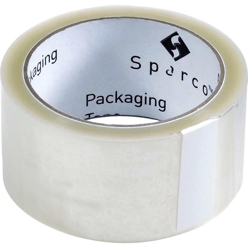 Sparco Transparent Hot-melt Tape - 55 yd Length x 2" Width - 1.9 mil Thickness - 3" Core - Moisture Resistant, Split Resistant, Abrasion Resistant - For Sealing, Shipping, Packing - 36 / Carton - Clea. Picture 5