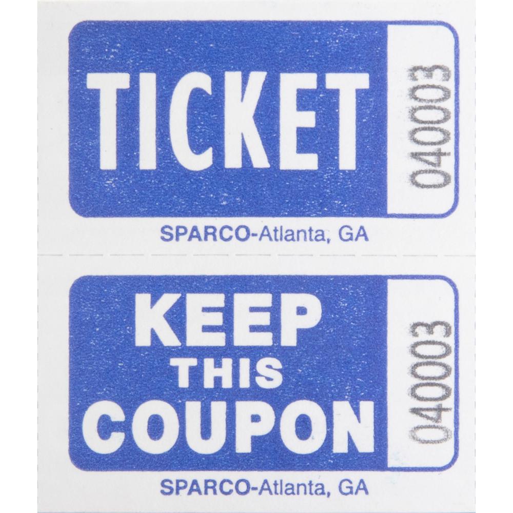Sparco Roll Tickets - Blue - 2000/Roll. Picture 6