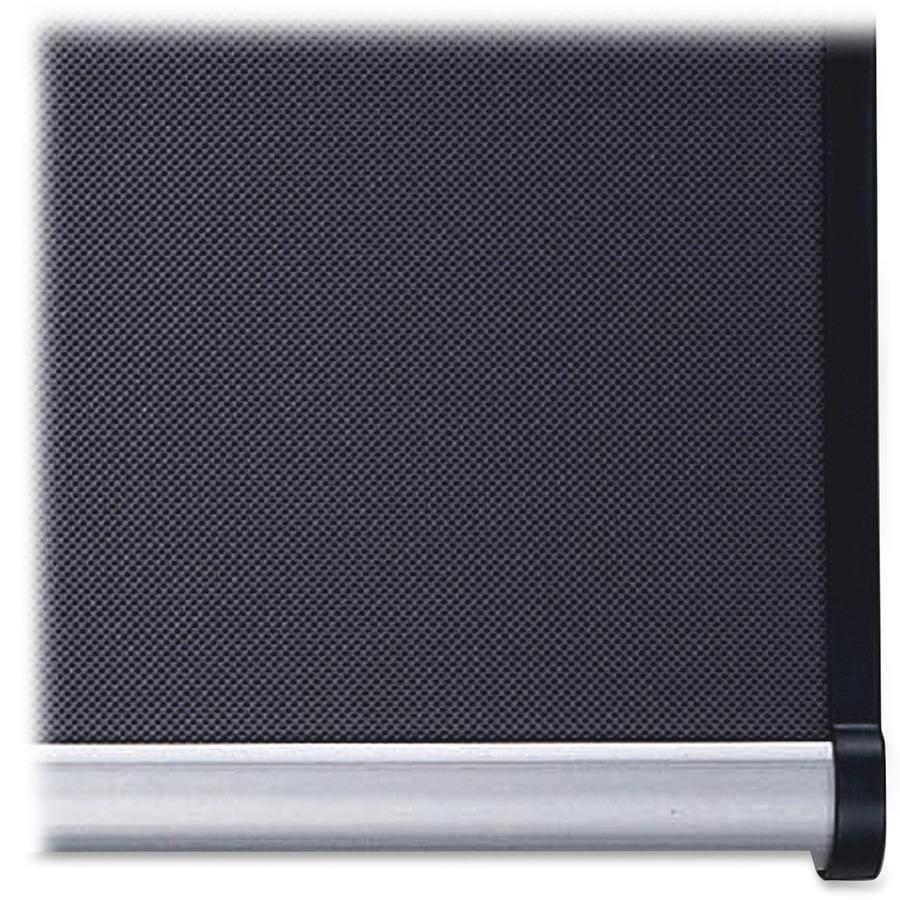Quartet Prestige Diamond Mesh Bulletin Board - 36" Height x 48" Width - Gray Fabric Surface - Self-healing, Fade Resistant - Silver Aluminum Frame - 1 Each. Picture 5
