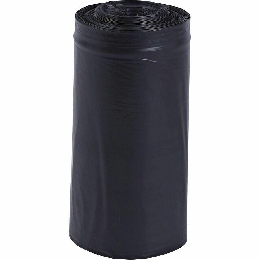 Genuine Joe Heavy-Duty Trash Can Liners - Medium Size - 30 gal Capacity - 30" Width x 36" Length - 1.50 mil (38 Micron) Thickness - Low Density - Black - 100/Carton. Picture 8
