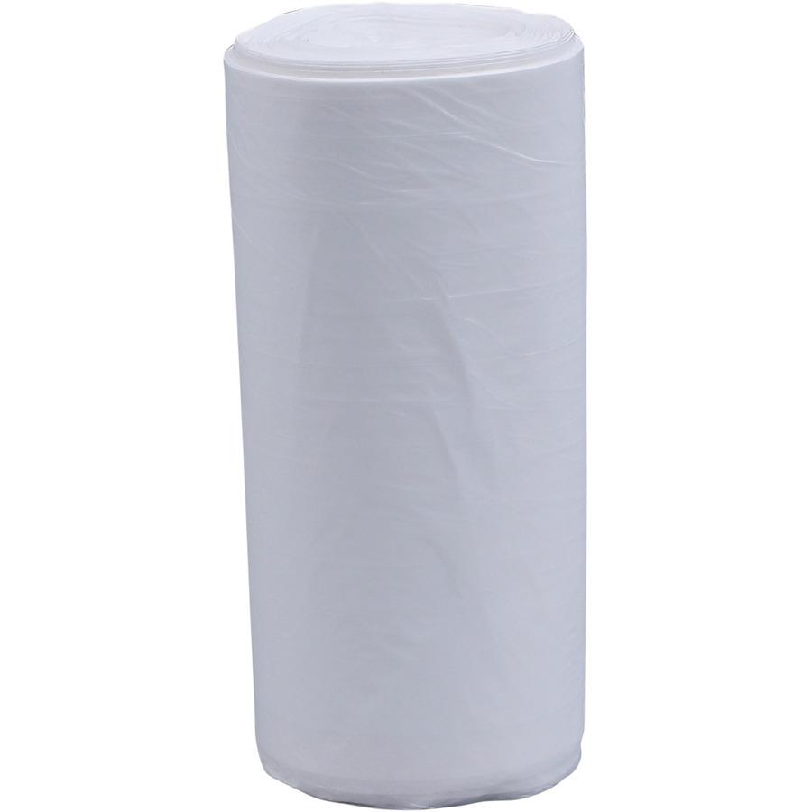 Genuine Joe High-Density Can Liners - Small Size - 16 gal Capacity - 24" Width x 32" Length - 0.31 mil (8 Micron) Thickness - High Density - Clear - Resin - 20/Carton - 50 Per Roll - Office Waste, Ind. Picture 16
