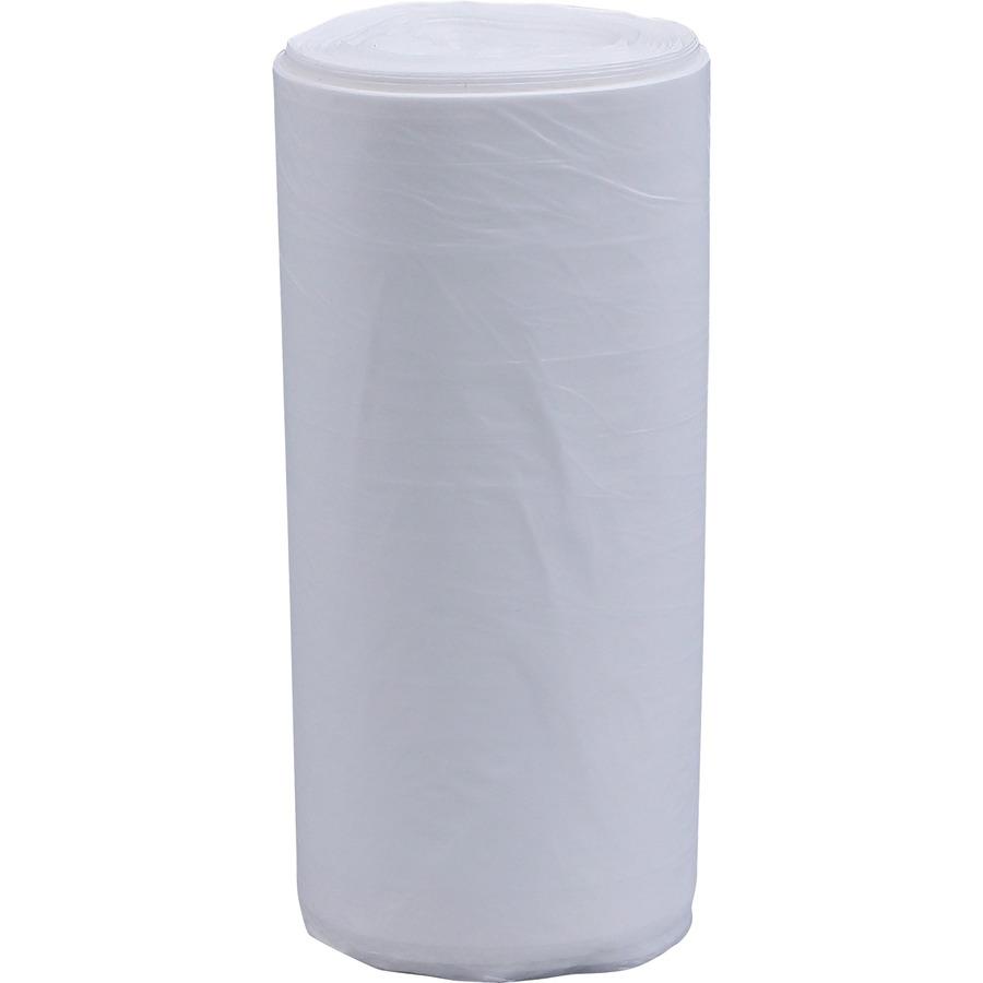Genuine Joe High-Density Can Liners - Medium Size - 33 gal Capacity - 33" Width x 40" Length - 0.43 mil (11 Micron) Thickness - High Density - Clear - Resin - 20/Carton - 25 Per Roll - Office Waste, I. Picture 14