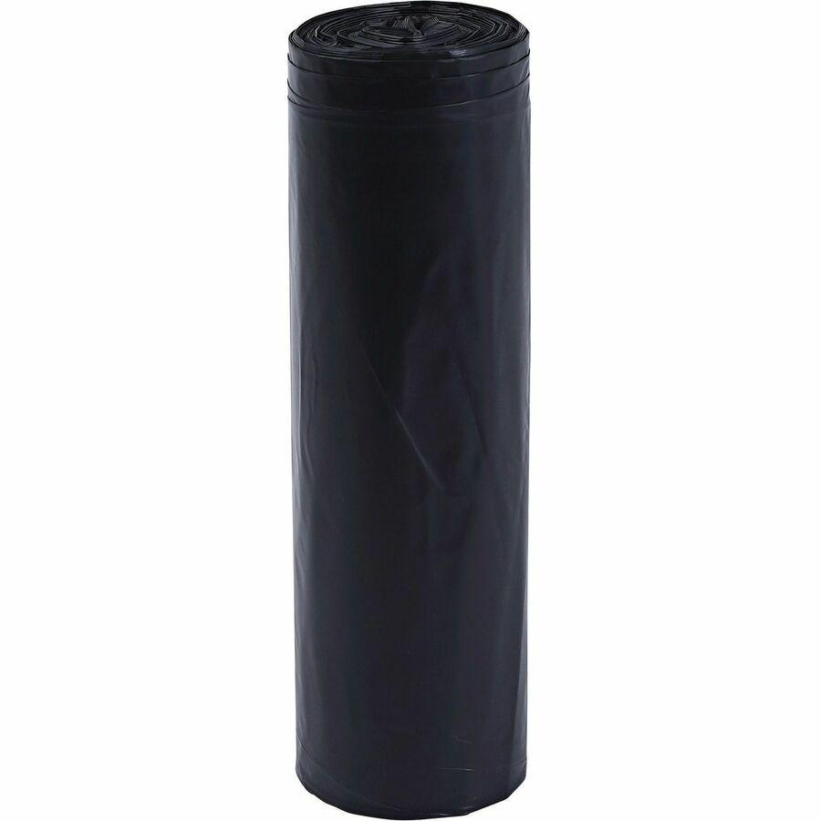 Genuine Joe Heavy-Duty Trash Can Liners - Extra Large Size - 60 gal Capacity - 39" Width x 56" Length - 1.50 mil (38 Micron) Thickness - Low Density - Black - 50/Box. Picture 10