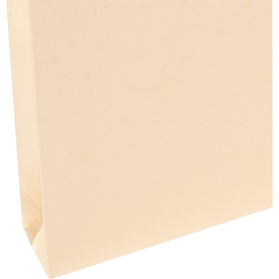 Smead Letter Recycled File Jacket - 8 1/2" x 11" - 1" Expansion - Manila - Manila - 10% Recycled - 50 / Box. Picture 6