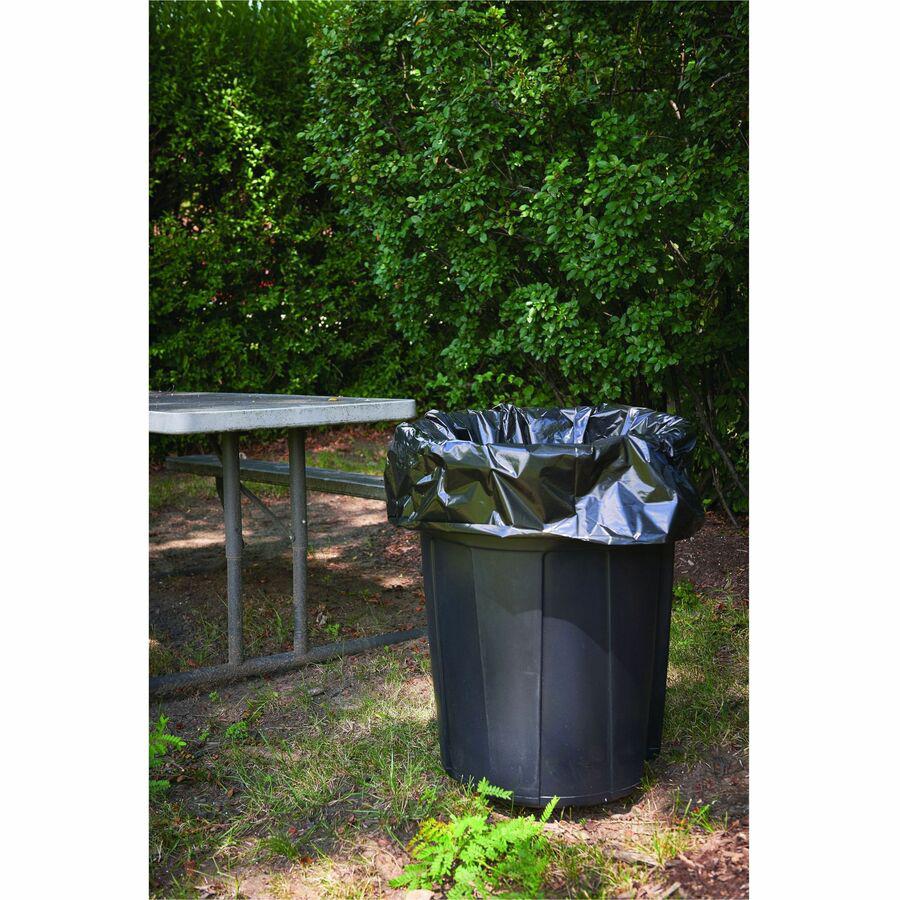 Stout Insect Repellent Trash Bags - 30 gal Capacity - 33" Width x 40" Length - 2 mil (51 Micron) Thickness - Black - Polyethylene - 90/Box - Recycled. Picture 19