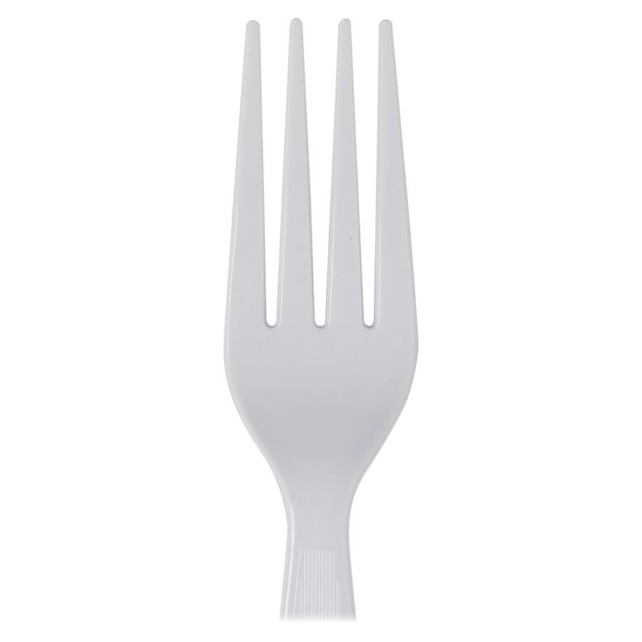 Dixie Heavyweight Disposable Forks Grab-N-Go by GP Pro - 100/Box - Fork - 100 x Fork - Polystyrene - White. Picture 3