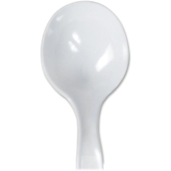 Dixie Heavy Medium-weight Disposable Soup Spoons Grab-N-Go by GP Pro - 100/Box - Soup Spoon - Plastic - White. Picture 2