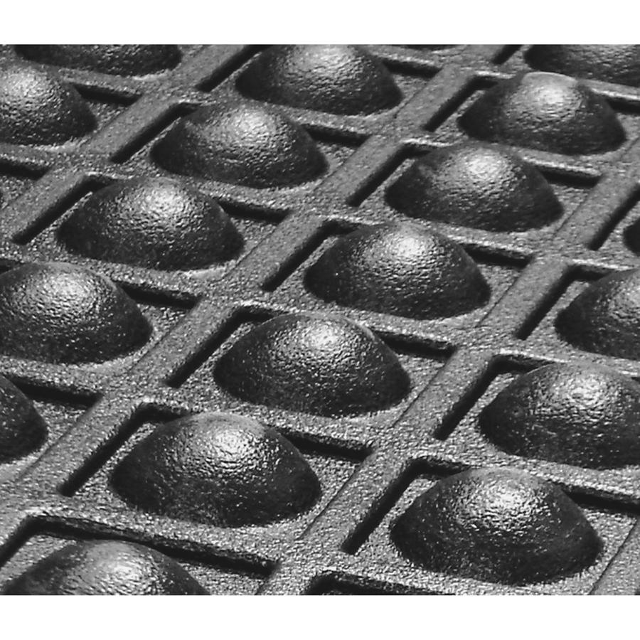 Guardian Floor Protection FlexStep Rubber Anti-Fatigue Mat - Indoor - 24" Length x 36" Width x 0.37" Thickness - Polypropylene - Black. Picture 3