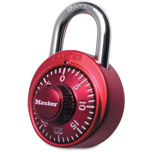 Master Lock Assorted Numeric Combination Locks - 3 Digit - Master Keyed - 0.28" Shackle Diameter - Cut Resistant - Stainless Steel - Assorted - 1 Each. Picture 3