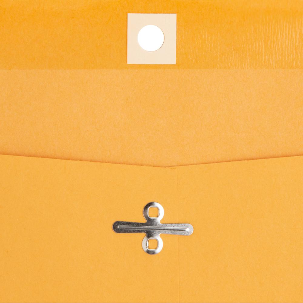 Business Source Heavy-duty Clasp Envelopes - Clasp - #90 - 9" Width x 12" Length - 28 lb - Clasp - Kraft - 100 / Box - Kraft. Picture 6