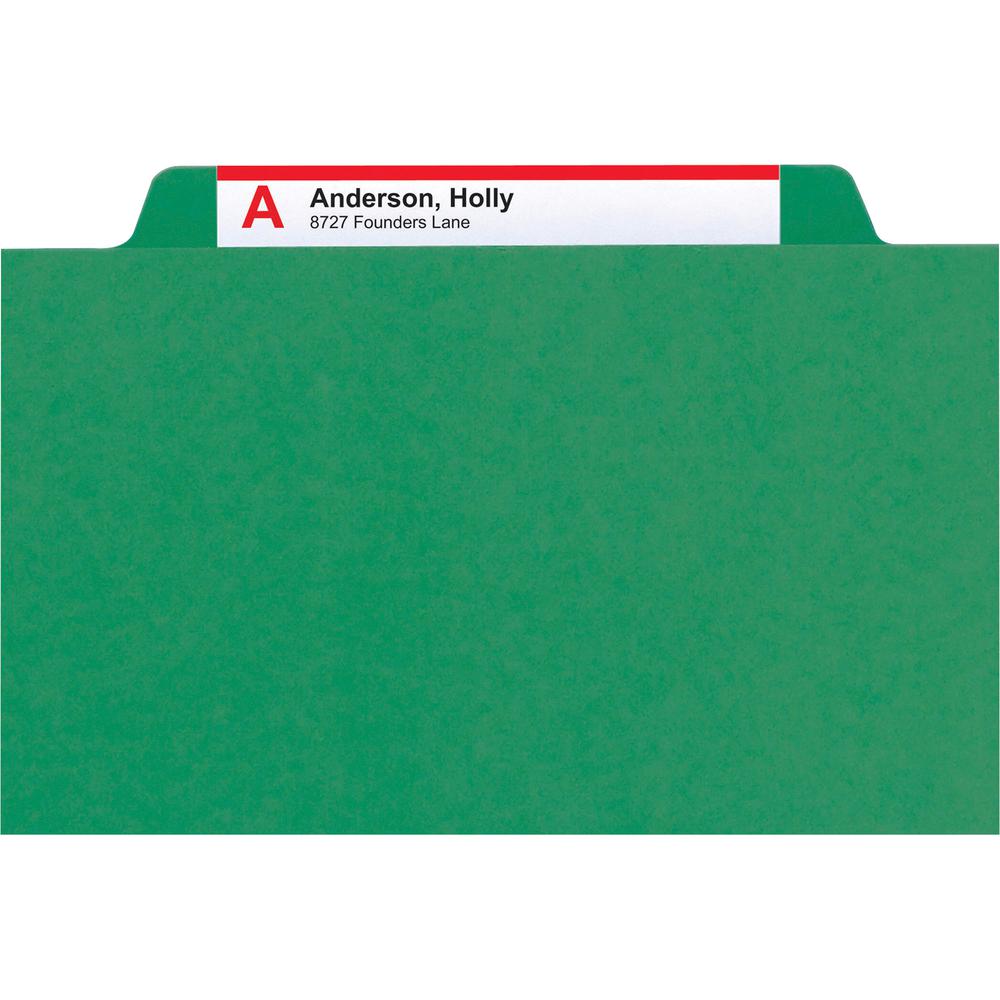 Smead Premium Pressboard Classification Folders with SafeSHIELD&reg; Coated Fastener Technology - Letter - 8 1/2" x 11" Sheet Size - 2" Expansion - 6 Fastener(s) - 2" Fastener Capacity for Folder, 1" . Picture 9
