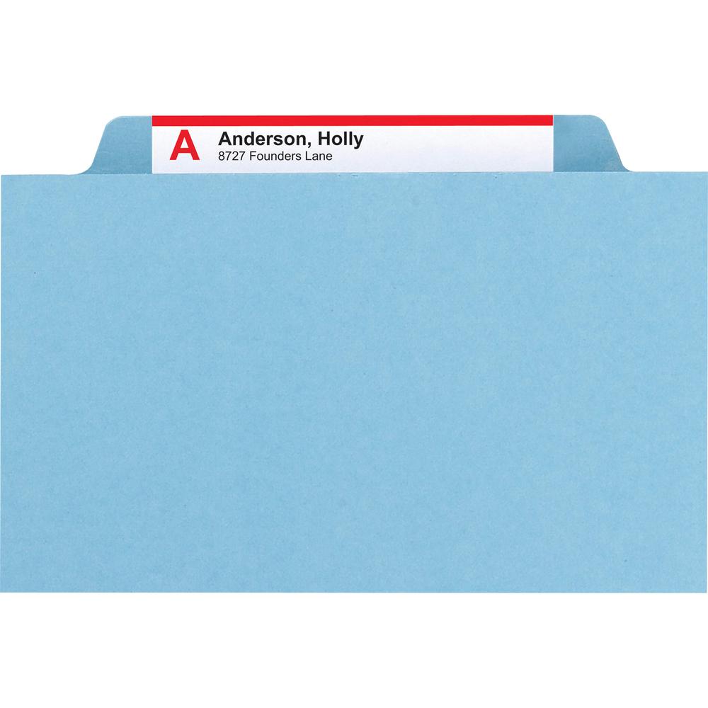 Smead Premium Pressboard Classification Folders with SafeSHIELD&reg; Coated Fastener Technology - Letter - 8 1/2" x 11" Sheet Size - 2" Expansion - 6 Fastener(s) - 2" Fastener Capacity for Folder, 1" . Picture 8