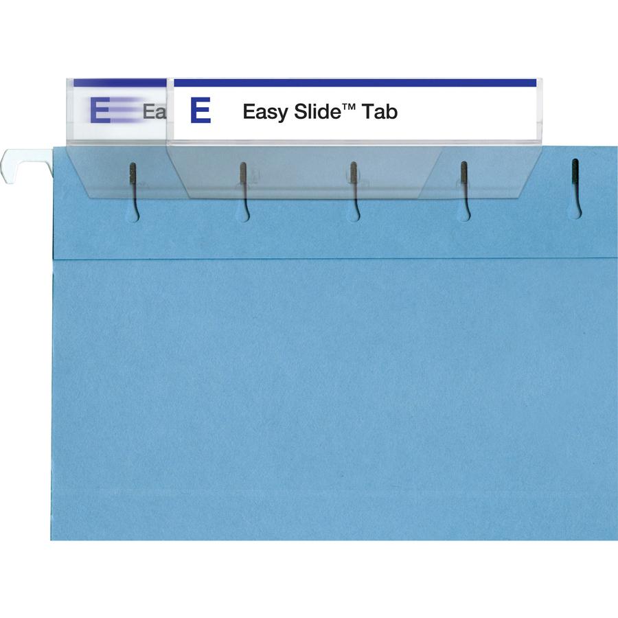 Smead Easy Slide Hanging Folder Tabs - Clear Poly Tab(s) - 18 / Pack. Picture 7