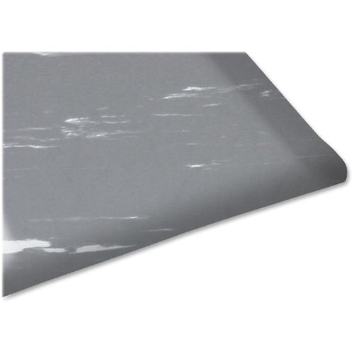 Genuine Joe Marble Top Anti-fatigue Floor Mats - Office, Bank, Cashier's Station, Industry, Airport - 60" Length x 36" Width x 0.500" Thickness - Rectangular - High Density Foam (HDF) - Gray Marble - . Picture 5