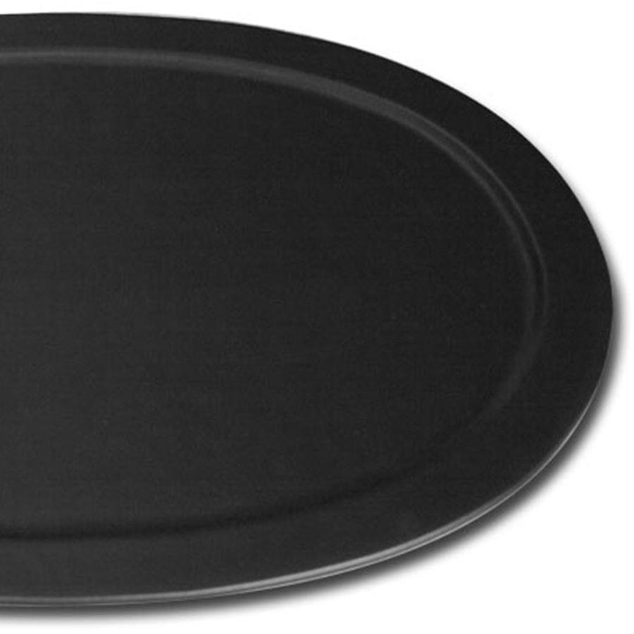 Dacasso Classic Black Leather Serving Tray - Leather, Stainless Steel Body - 1 Each. Picture 6