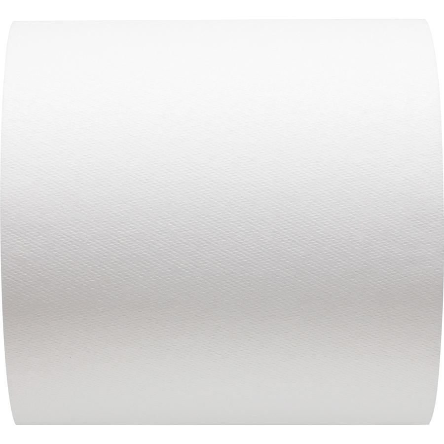 SofPull Mechanical Recycled Paper Towel Rolls - 1 Ply - 7.87" x 1000 ft - 7.80" Roll Diameter - White - 6 / Carton. Picture 8