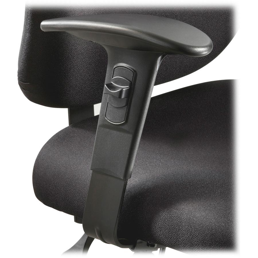 Safco Task Chair Adjustable T-Pad Arm Kit - Black - 2 / Pair. Picture 3
