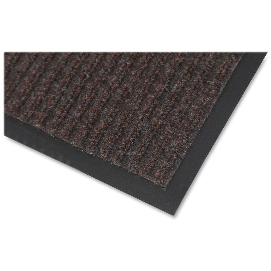 Crown Mats Needle-rib Wiper/Scraper Mat - Entryway, Indoor - 72" Length x 48" Width x 0.31" Thickness - Rectangle - Polyethylene Terephthalate (PET) - Brown. Picture 2