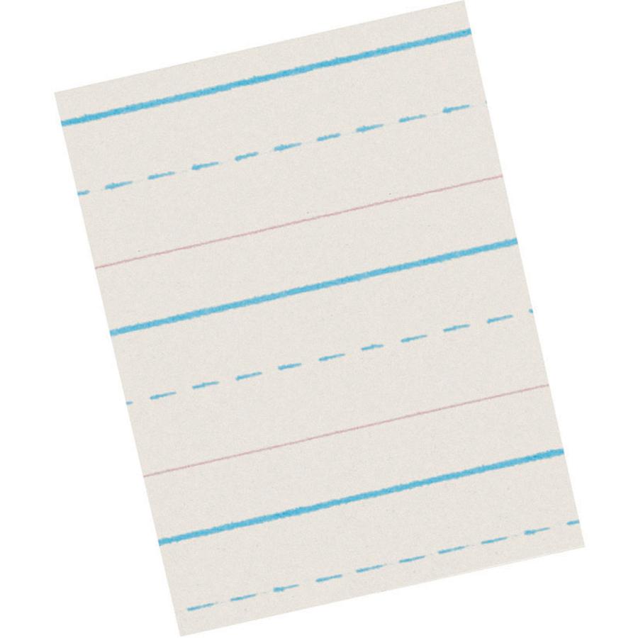 Pacon Newsprint Handwriting Paper - Letter - 8 1/2" x 11" - White Binding - 500 / Pack. Picture 4