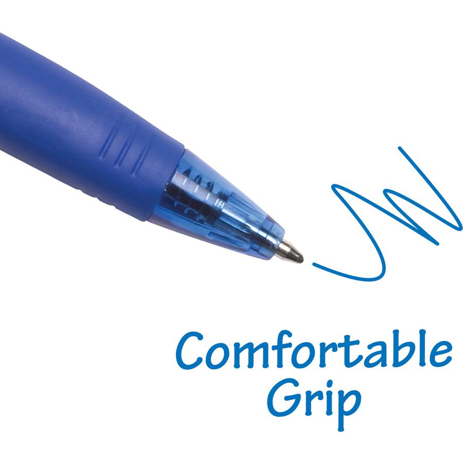 BIC BU3 Retractable Ballpoint Pen - Medium Pen Point - 1 mm Pen Point Size - Retractable - Blue - Blue Barrel - 1 Dozen. Picture 6