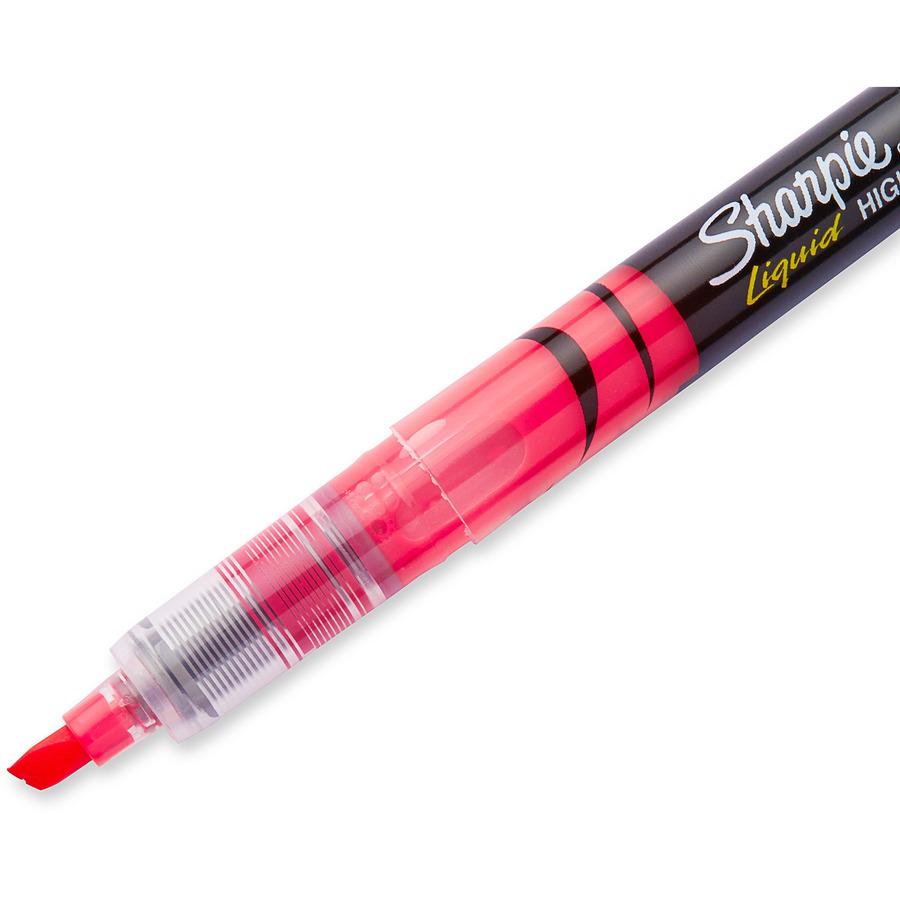 Sharpie Accent Highlighter - Liquid Pen - Micro Marker Point - Chisel Marker Point Style - Fluorescent Pink Pigment-based Ink - 1 Dozen. Picture 2