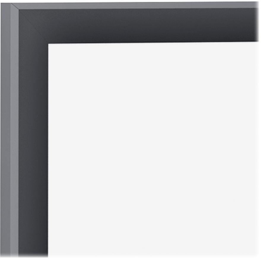 Quartet Classic Magnetic Whiteboard - 24" (2 ft) Width x 18" (1.5 ft) Height - White Painted Steel Surface - Black Aluminum Frame - Horizontal/Vertical - Magnetic - 1 Each. Picture 2