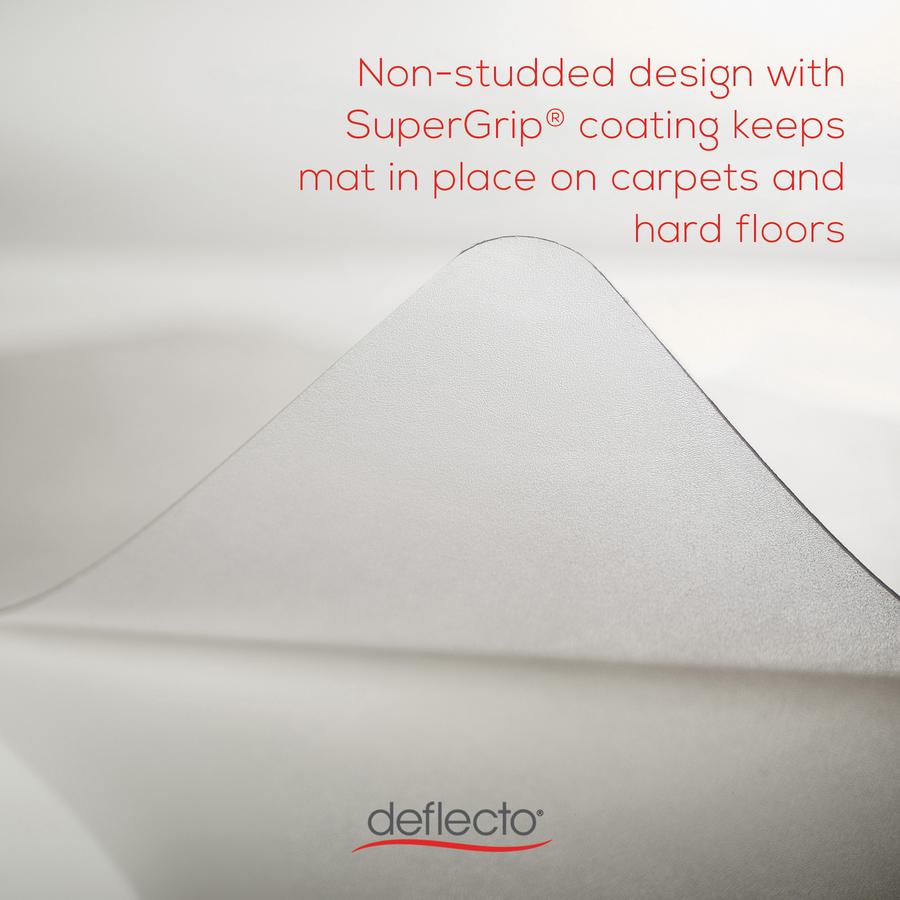 Deflecto DuoMat Multi-surface Chairmat - Carpet, Hard Floor - 48" Length x 36" Width - Rectangular - Classic - Clear - 1Each. Picture 11