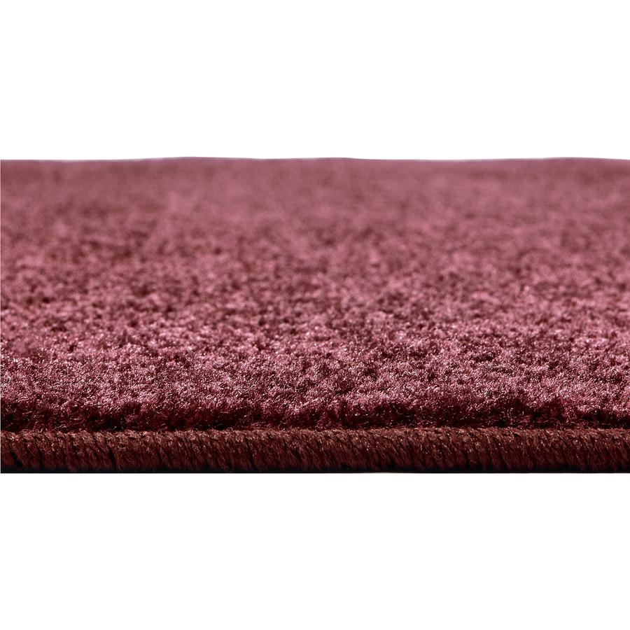Carpets for Kids Mt. St. Helens Carpet Rug - 108" Length x 72" Width - Oval - Cranberry - Nylon. Picture 4