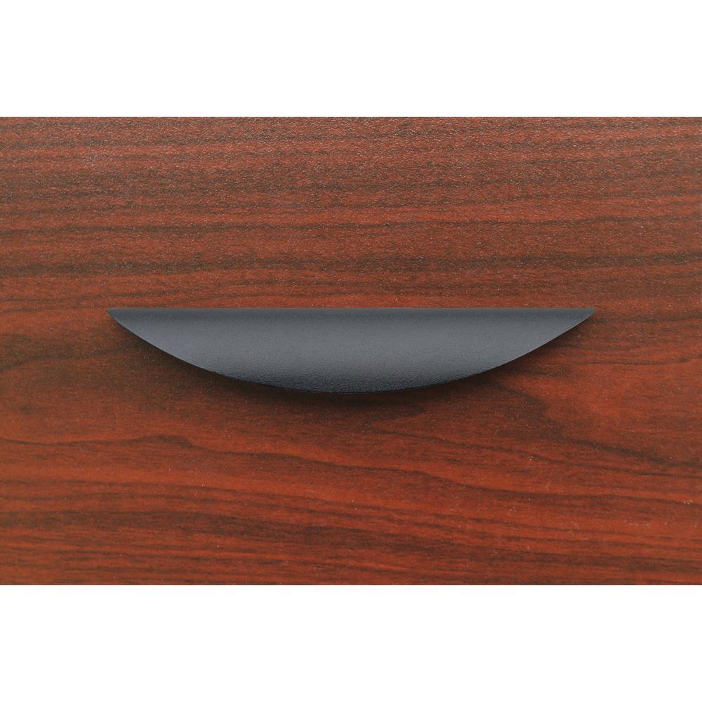 Lorell Laminate Drawer Traditional Pulls - Traditional - 6.4" Width x 1.1" Depth x 0.6" Height - Aluminum Alloy - Black. Picture 3