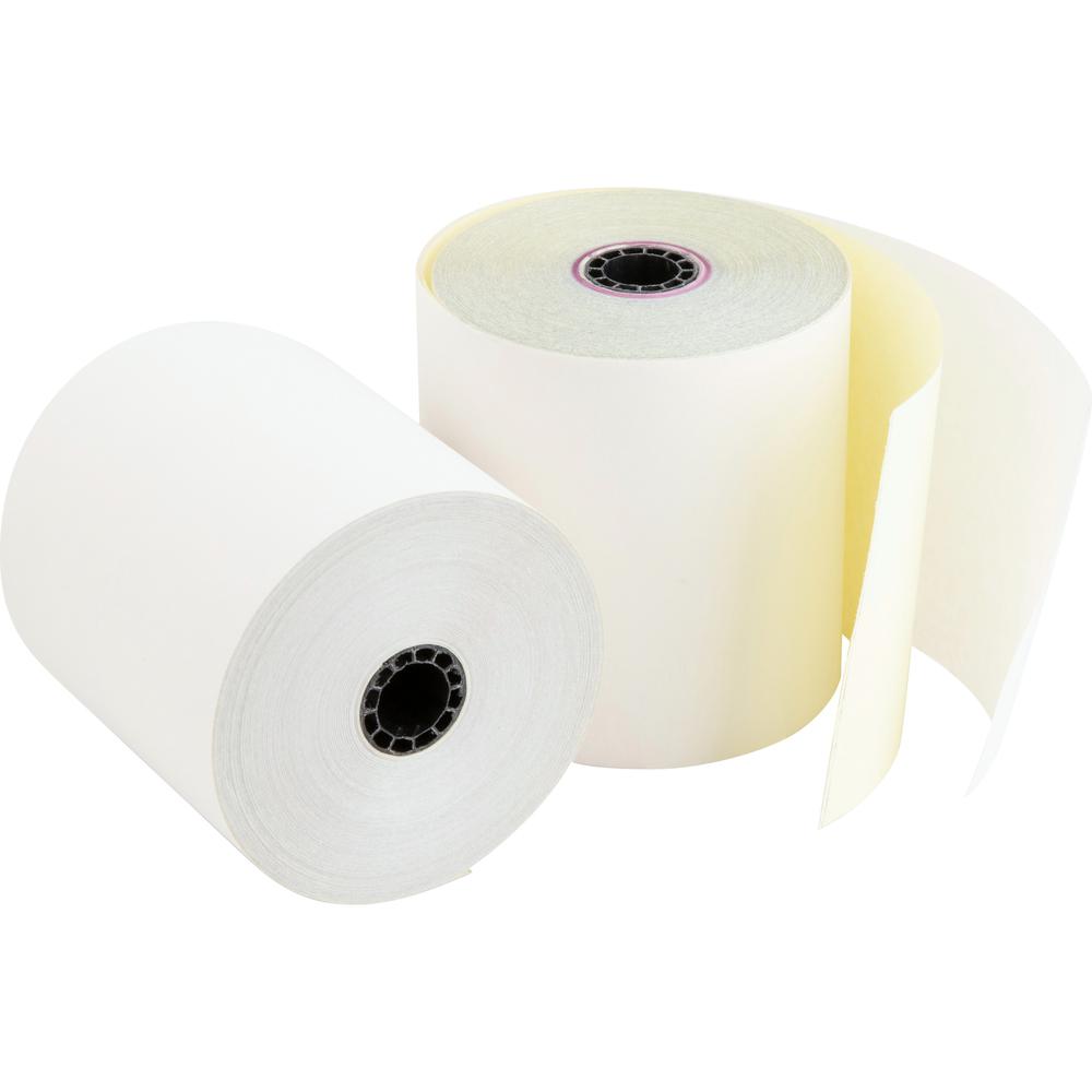 Business Source 2-part Carbonless Cash Register Rolls - 3" x 90 ft - 50 / Carton - Sustainable Forestry Initiative (SFI) - White. Picture 8