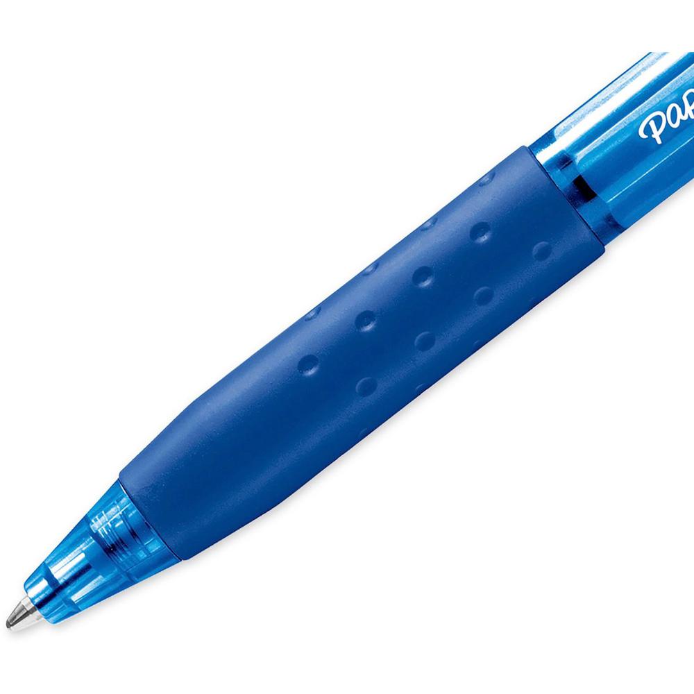 Paper Mate Inkjoy 300 RT Ballpoint Pens - 1 mm Pen Point Size - Retractable - Blue - Blue Barrel - 1 Dozen. Picture 5