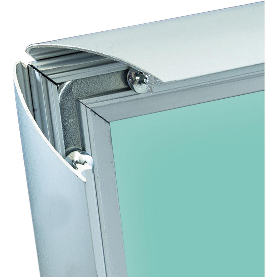 Deflecto Wall-Mount Display Frame - 9.75" x 12.25" Frame Size - Holds 8.50" x 11" Insert - Rectangle - Vertical, Horizontal - Satin - Front Loading, Anti-glare, Dust Resistant, Debris Resistant - 1 Ea. Picture 5