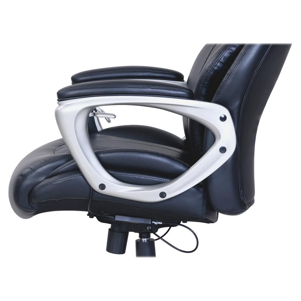 Lorell Wellness by Design Air Tech Executive Chair - 5-star Base - Black - Bonded Leather - 1 Each. Picture 6