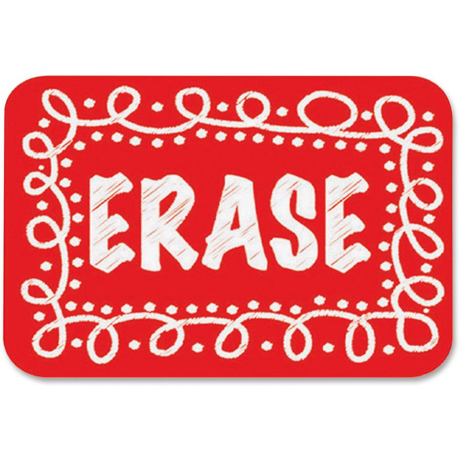 Ashley Chalk Design Mini Whiteboard Eraser - 2" Width x 1.25" Length - Lightweight, Comfortable Grip - Multicolor - 10 / Pack. Picture 2