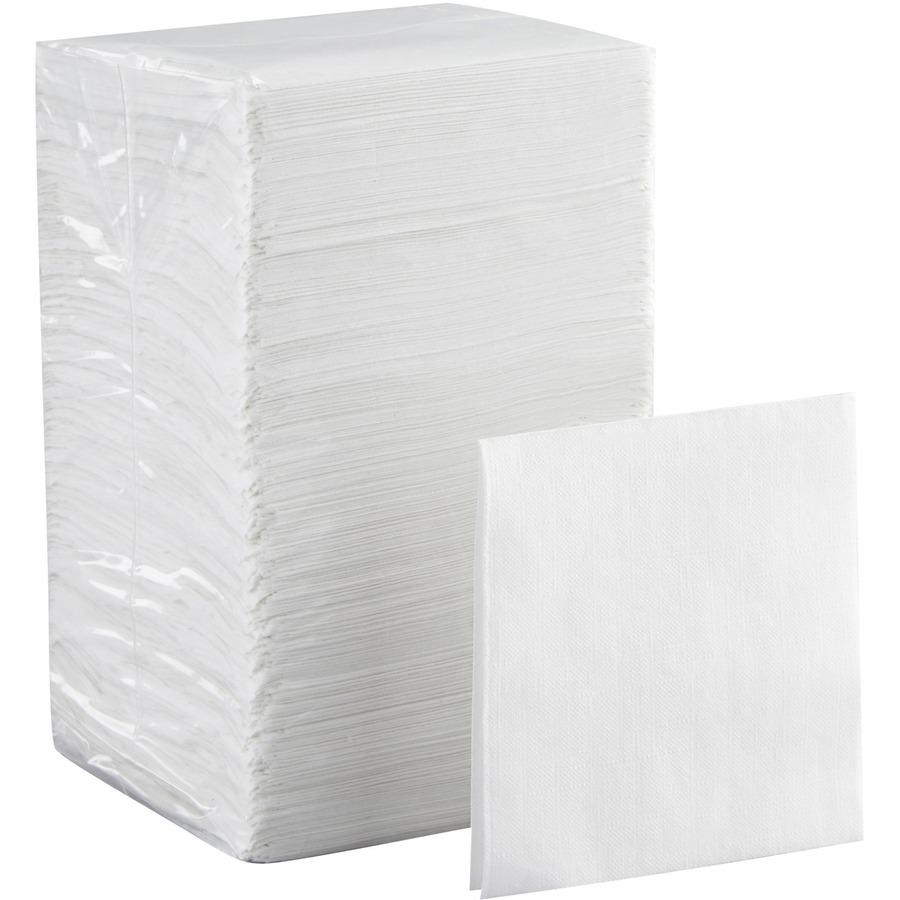 Dixie 1/4-Fold Beverage Napkin - 1 Ply - 9.50" x 9.50" - White - Paper - Soft, Absorbent - For Beverage, Restaurant - 500 Per Pack - 8 / Carton. Picture 16