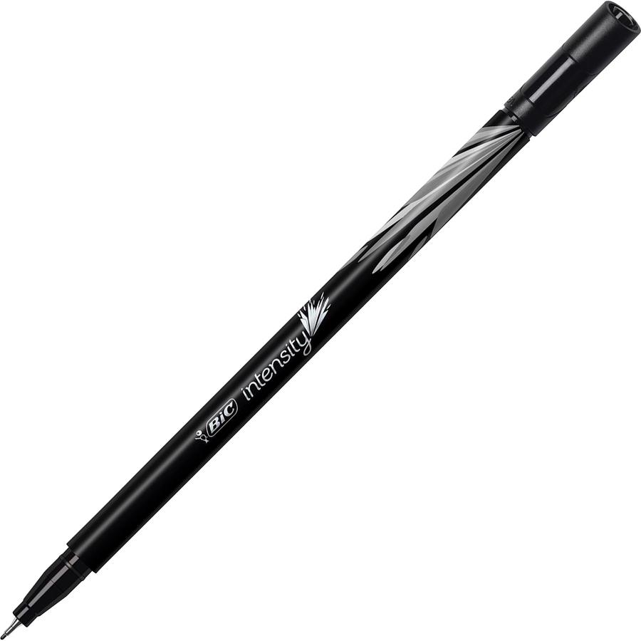 BIC Intensity Porous Point Pen - Fine Pen Point - 0.4 mm Pen Point Size - Assorted Water Based Ink - Metal Tip - 10 Pack. Picture 4