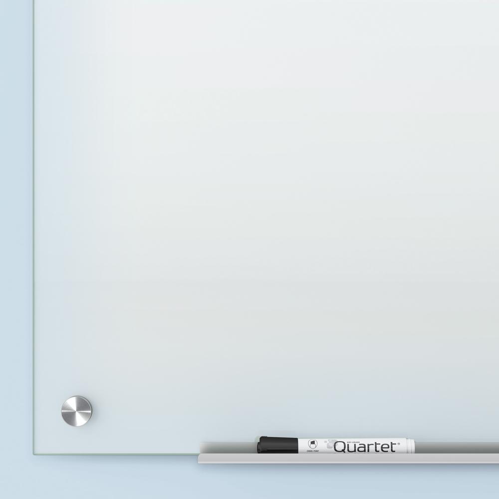 Quartet Infinity Dry-Erase Whiteboard - 24" (2 ft) Width x 18" (1.5 ft) Height - White Tempered Glass Surface - Rectangle - Horizontal/Vertical - Mount - Assembly Required - 1 Each. Picture 2