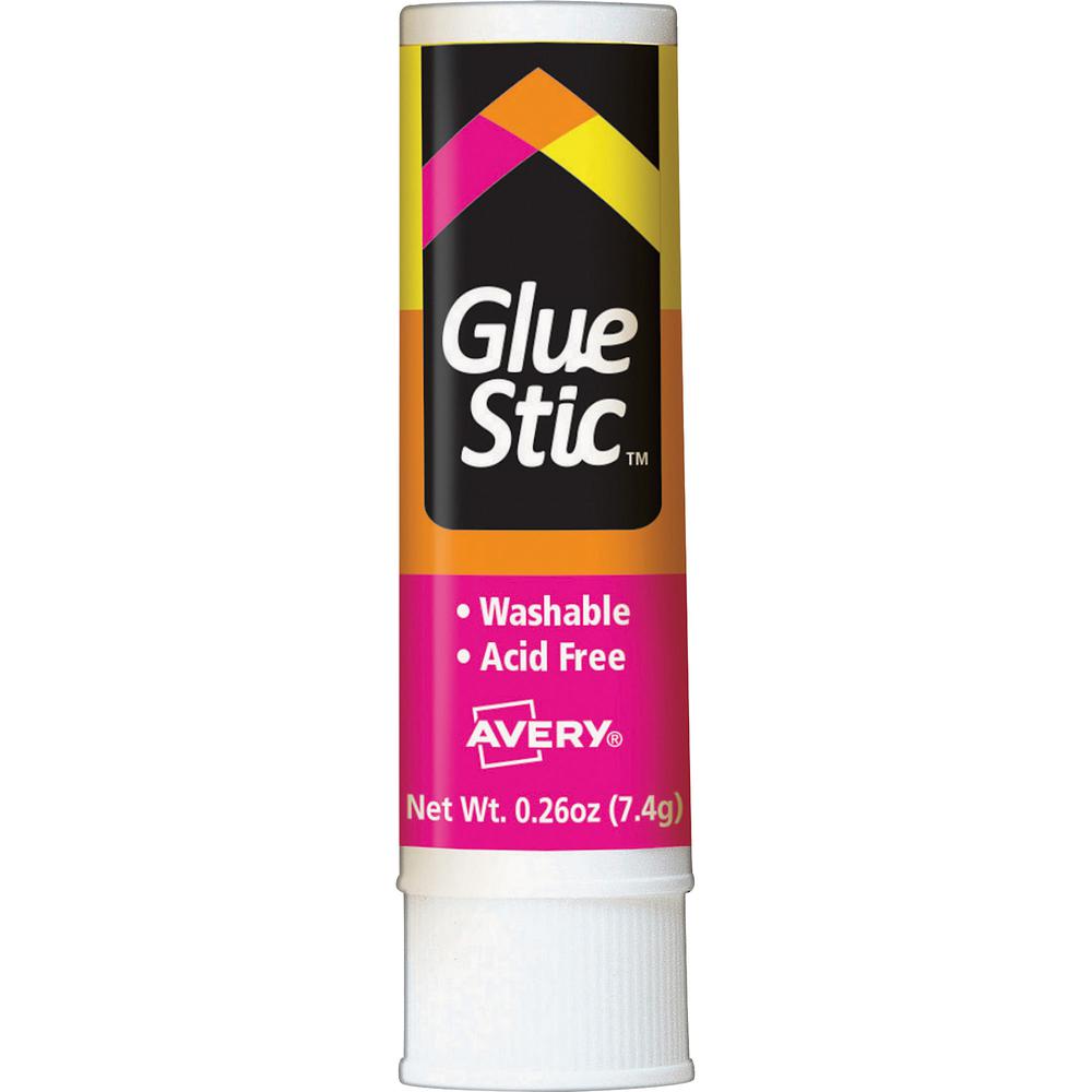 Avery&reg; Glue Stic - 0.26 fl oz - 12 / Box - White. Picture 2