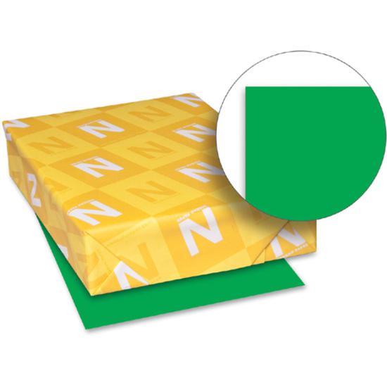 Astrobrights Color Paper - Green - Letter - 8 1/2" x 11" - 24 lb Basis Weight - 500 / Ream - Green Seal - Acid-free, Lignin-free, Heavyweight - Gamma Green. Picture 3