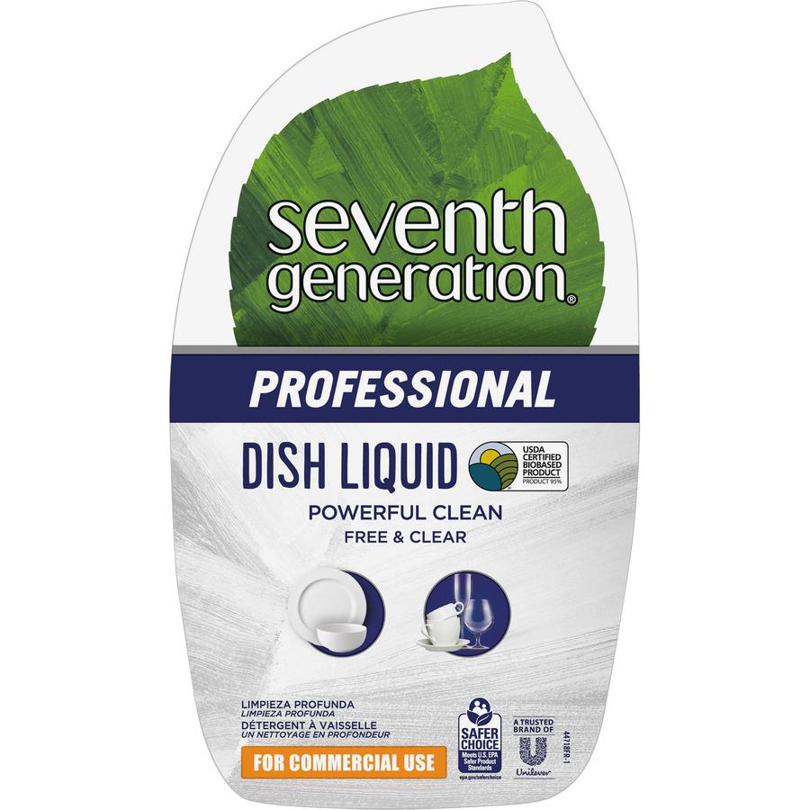 Seventh Generation Professional Dish Liquid- Free & Clear - Liquid - 25 fl oz (0.8 quart) - 1 Each. Picture 3