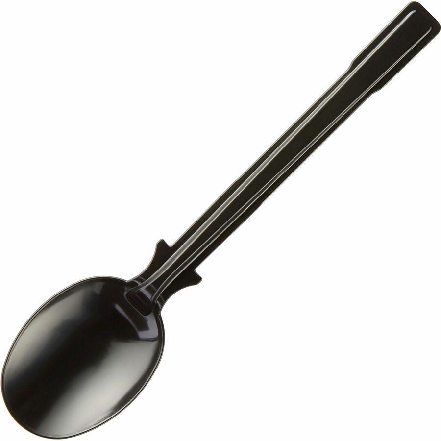 SmartStock Spoon - 24/Box - Soup Spoon - 40 x Soup Spoon - Disposable - Black. Picture 5