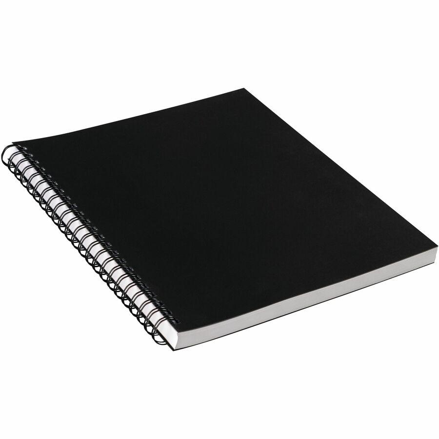 UCreate Poly Cover Sketch Book - 75 Sheets - Spiral - 70 lb Basis Weight - 12" x 9" - 12" x 9" - BlackPolyurethane Cover - Heavyweight, Acid-free Paper, Durable Cover, Perforated - 1 Each. Picture 10