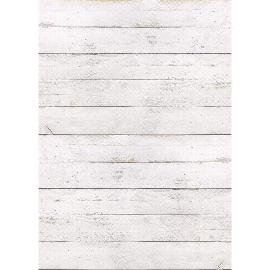 Teacher Created Resources Bulletin Board Roll - Bulletin Board, Poster, Student - 12 ftHeight x 48"Width - 1 Roll - White Shiplap - Fabric. Picture 4