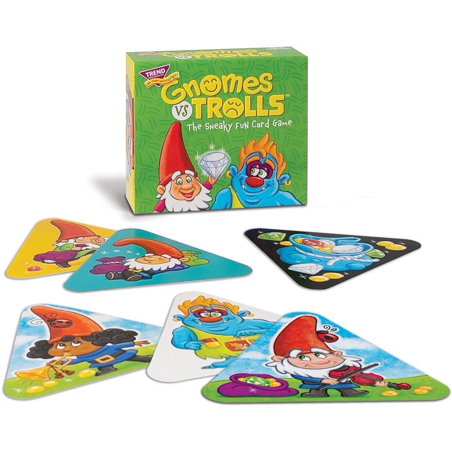 Trend Gnomes vs Trolls Three Corner Card Game - Matching - 2 to 4 Players - 1 Each. Picture 8