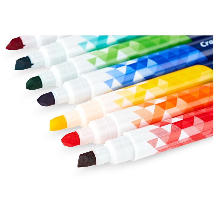 Crayola Dual-Ended Markers - Chisel, Brush Marker Point Style - Multicolor  - 12 / Pack