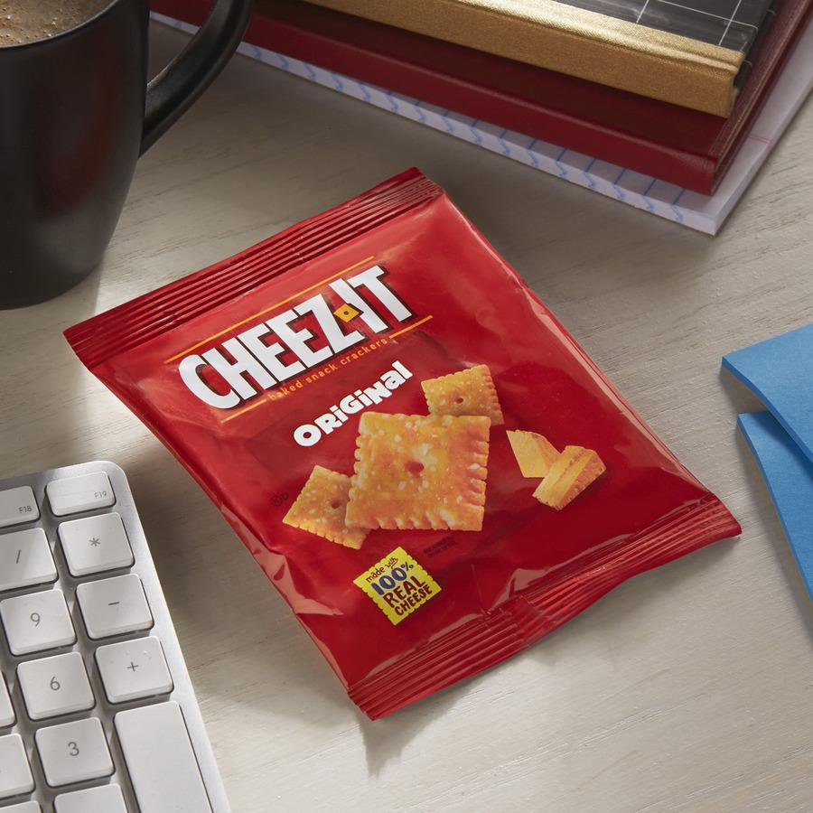 Cheez-It Cheez-It Original Baked Snack Crackers - Low Fat, Trans Fat Free - Original - 12 oz - 12 / Box. Picture 12