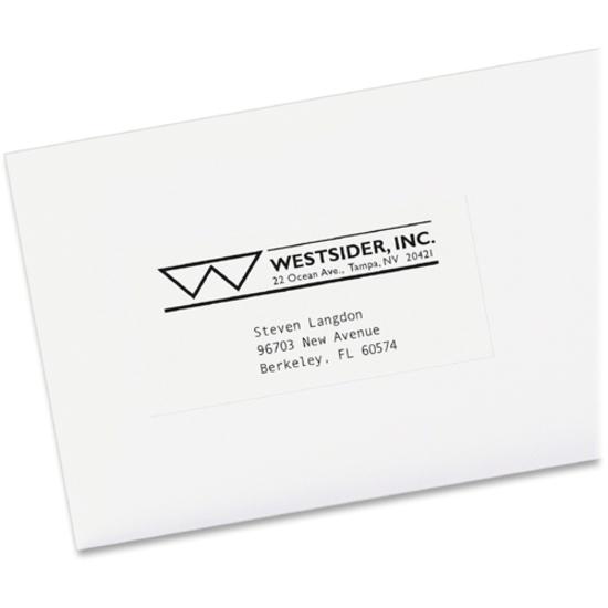 Avery&reg; Copier Address Labels - 1" Width x 2 13/16" Length - Permanent Adhesive - Rectangle - White - Paper - 33 / Sheet - 100 Total Sheets - 3300 Total Label(s) - 3300 / Box. Picture 5