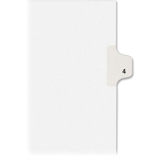 Avery&reg; Individual Legal Exhibit Dividers - Avery Style - Unpunched - 25 x Divider(s) - 25 Printed Tab(s) - Digit - 4 - 1 Tab(s)/Set - 8.5" Divider Width x 11" Divider Length - Letter - White Paper. Picture 3